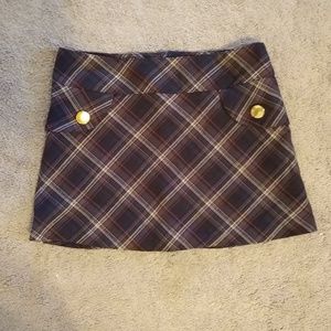Plaid mini skirt